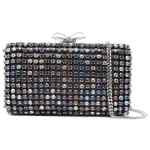 Self-Portrait Multi Crystal Chainmail Clutch