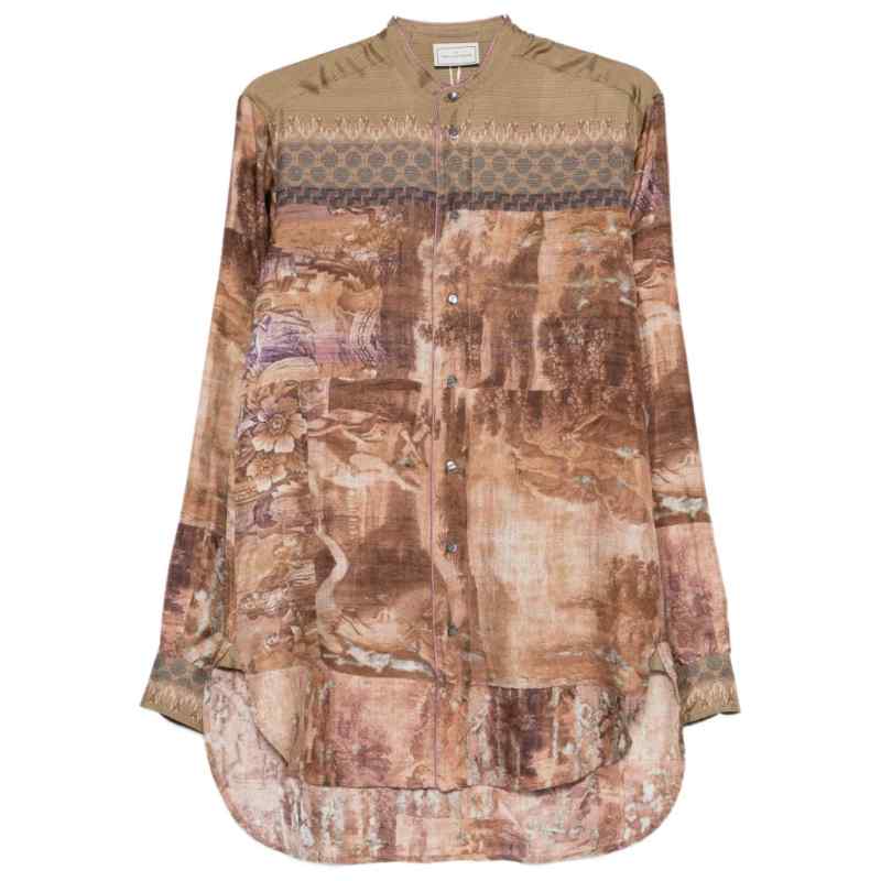 Pierre Louis Mascia Printed silk shirt