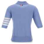 Thom Browne T-shirts and Polos LIGHT BLUE