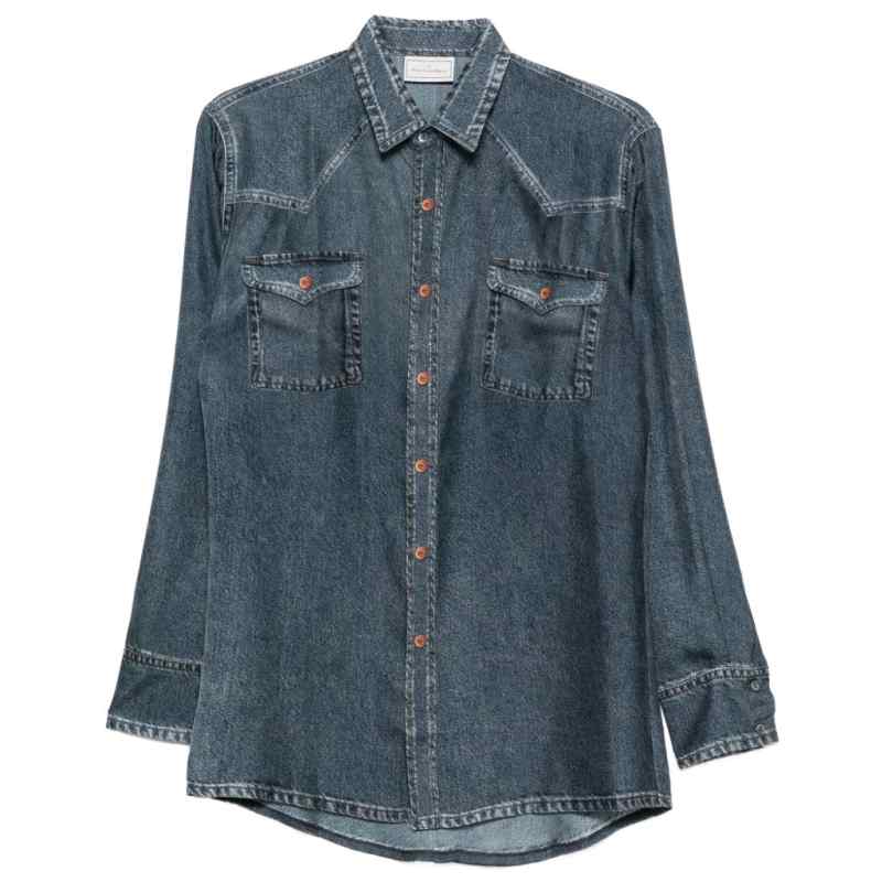 Pierre Louis Mascia Shirts NAVY