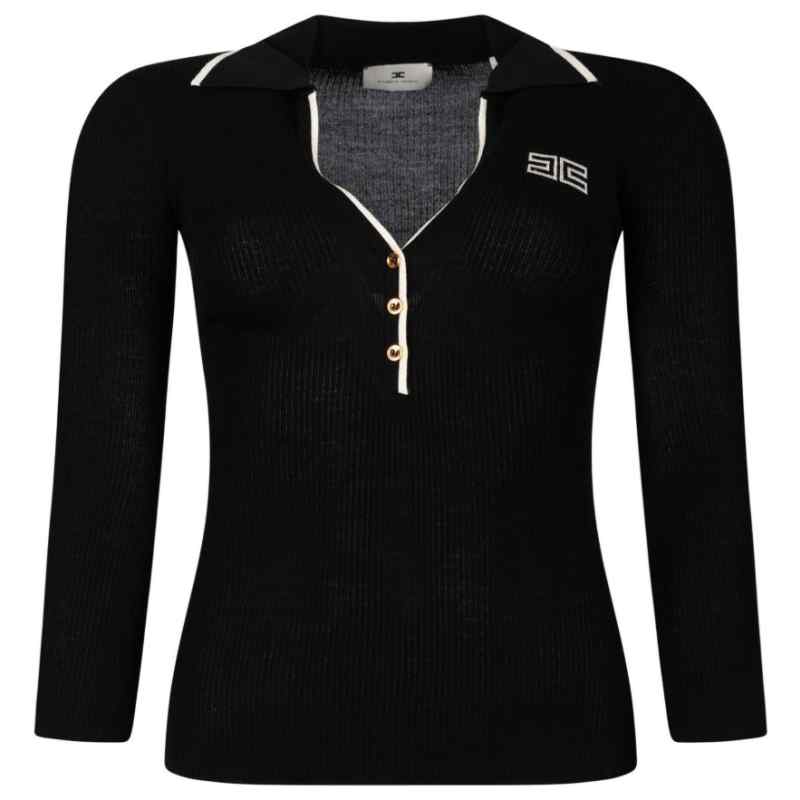 Elisabetta Franchi T-shirts and Polos BLACK