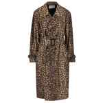Saint Laurent Coats LEOPARD PRINT