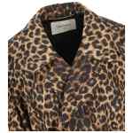Saint Laurent Coats LEOPARD PRINT