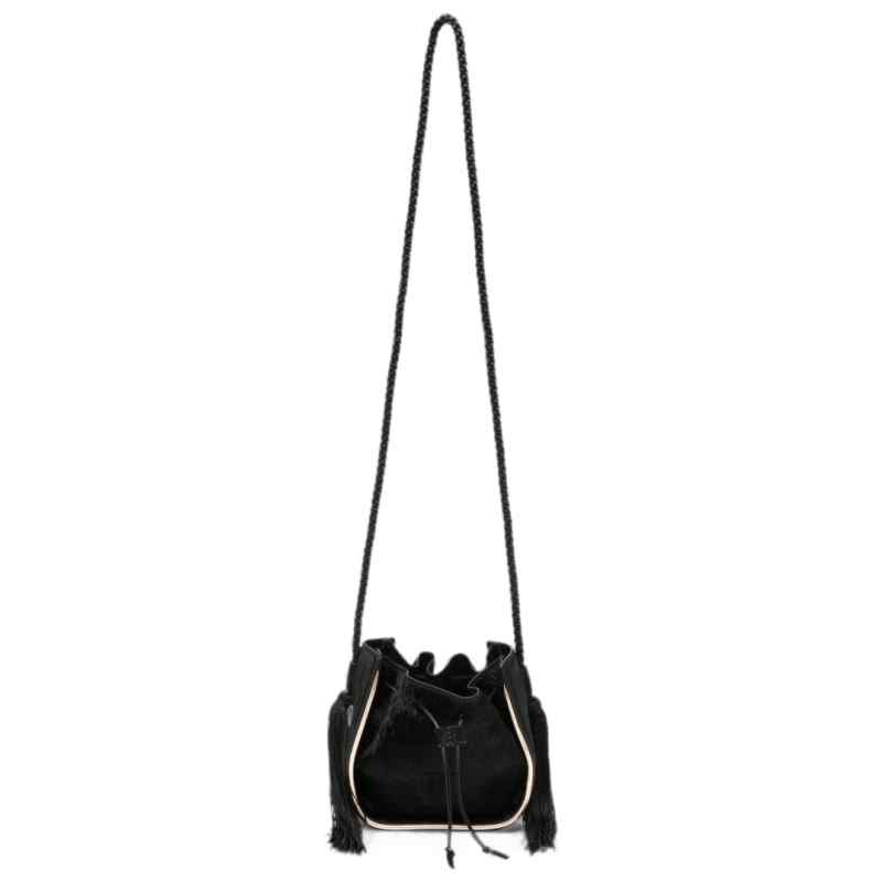 200016774-fw26-fortefortepre-15208mybagnero Forte Forte Calf Hair Drawstring Bag