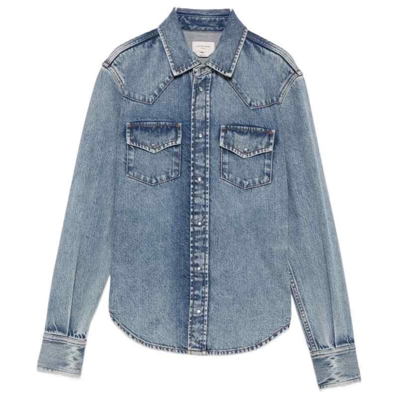 JACOB COHEN Shirts LIGHT BLUE