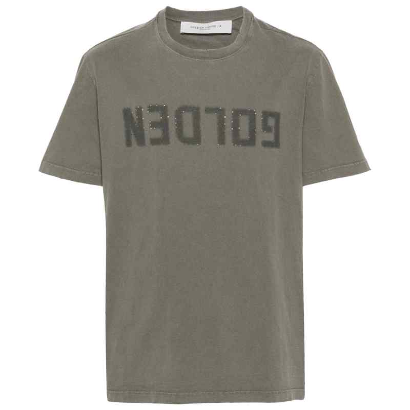 200019638-fw26-goldengoose-gmp01220p00067135479 GOLDEN GOOSE T-shirts and Polos GREEN