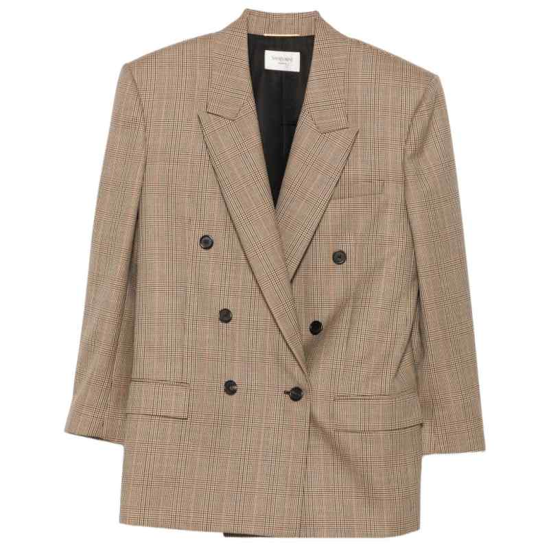 200019887-fw26-saintlaurentpre-871065y3l612242 Saint Laurent Jackets BEIGE