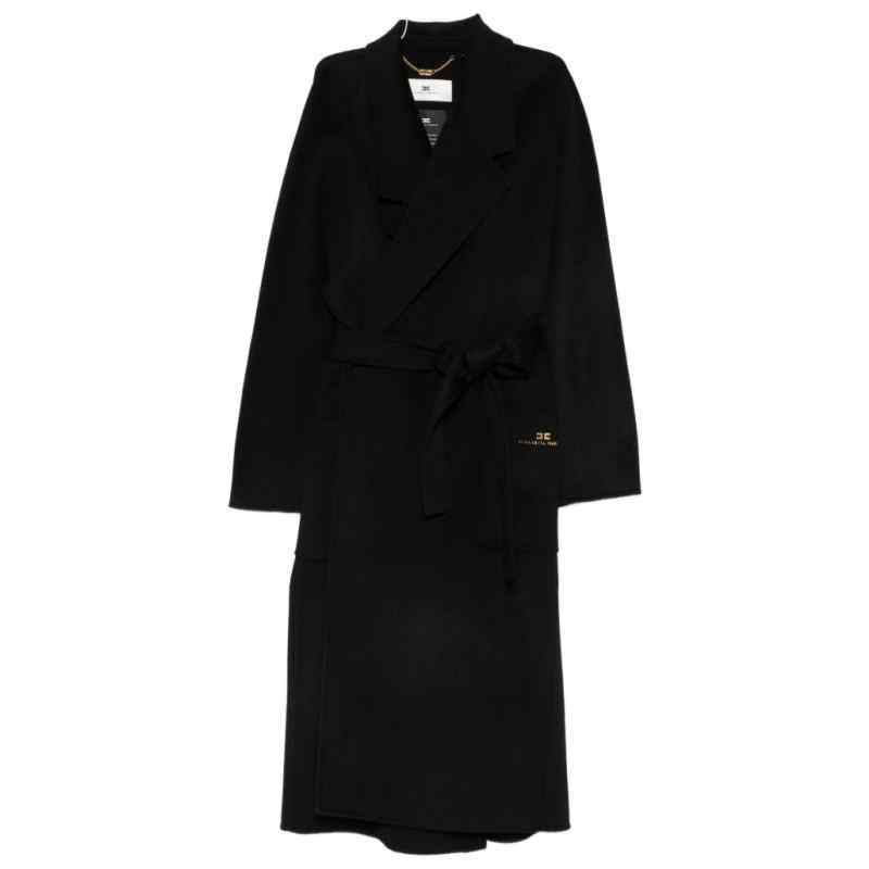 Elisabetta Franchi Coats BLACK