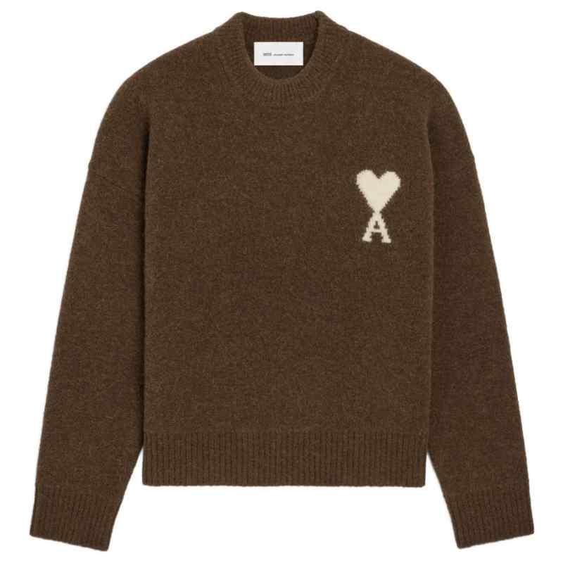 AMI PARIS Sweaters BROWN
