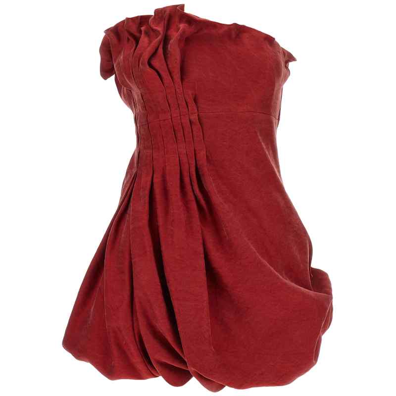 215926RED_01_M_2026-08-26T09-18-17.988Z Magda Butrym Asymmetrical Dress With Pleats