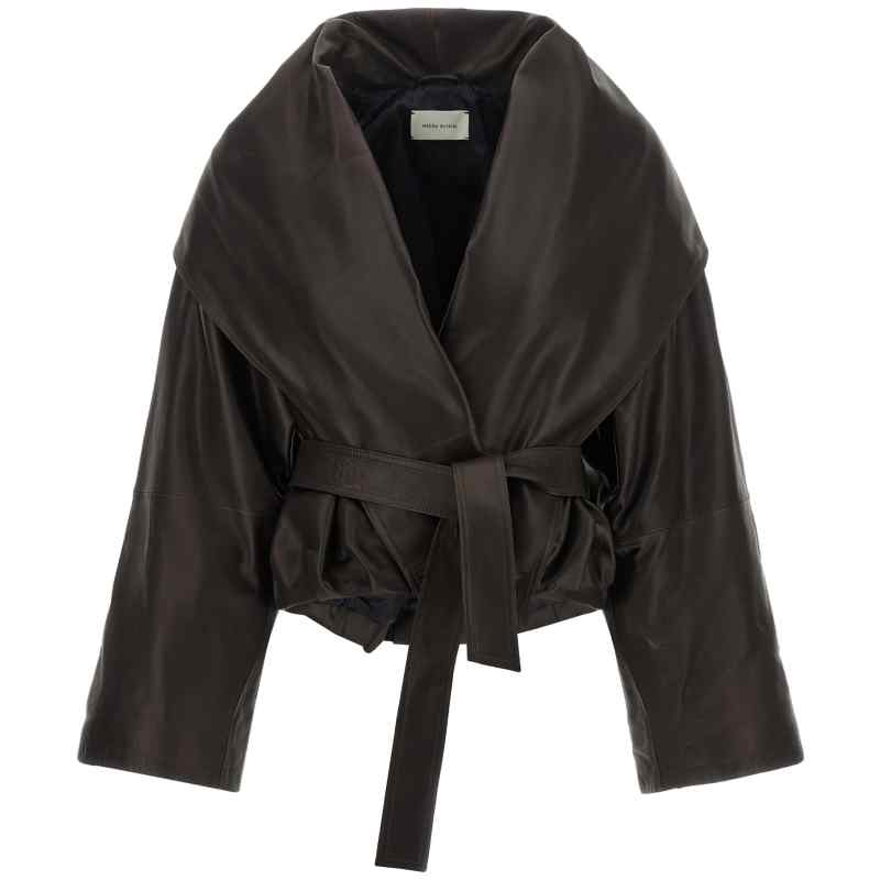 240926BROWN_01_M_2026-08-25T09-43-11.307Z Magda Butrym Shawl Collar Leather Jacket