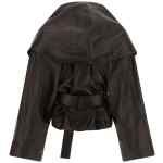 Magda Butrym Shawl Collar Leather Jacket