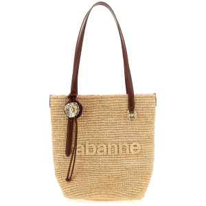 Paco Rabanne Natural Raffia Tote Bag Shopping Bag