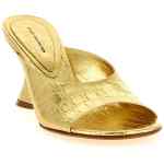 Dries Van Noten Curved Wedge Mules