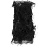 The Attico Lace And Feather Dress