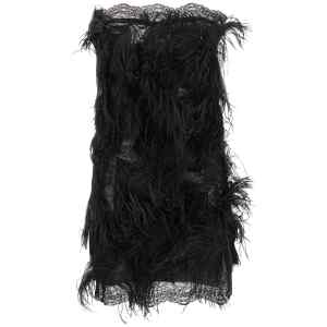 The Attico Lace And Feather Dress
