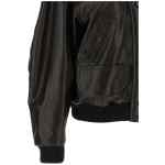 The Attico Shearling Neck Bomber Jacket