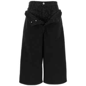 The Attico Crystal Insert Jeans