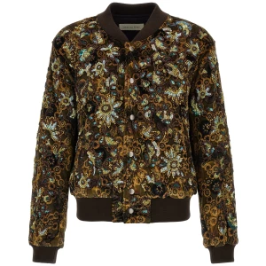 Dries Van Noten Valtor Bomber Jacket With Embroideries And Beads