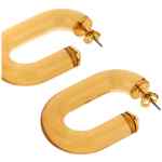 Paco Rabanne Bo Resine Earrings With Crystal Detail