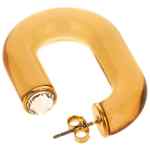 Paco Rabanne Bo Resine Earrings With Crystal Detail