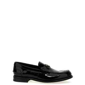 Prada Logo Patent Leather Loafer