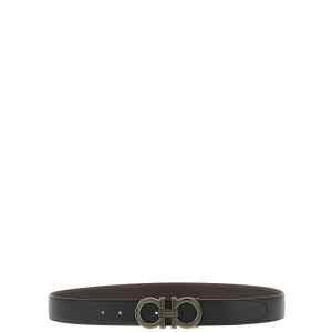 Ferragamo Doppio Gancini Reversible Belt