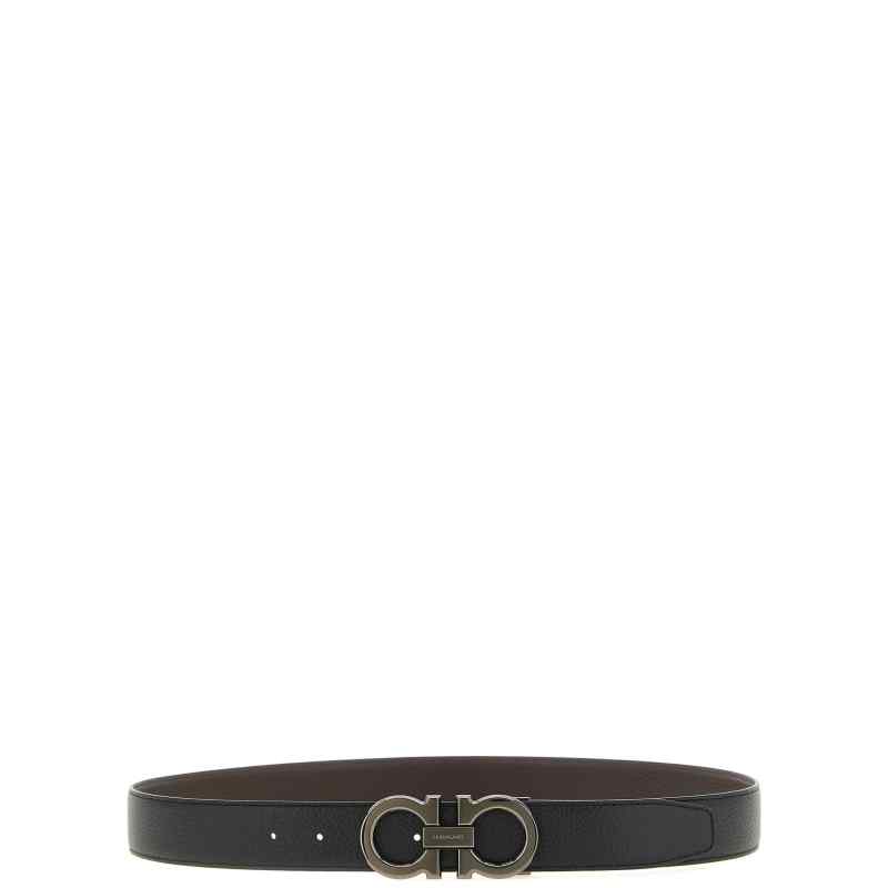 Ferragamo Doppio Gancini Reversible Belt