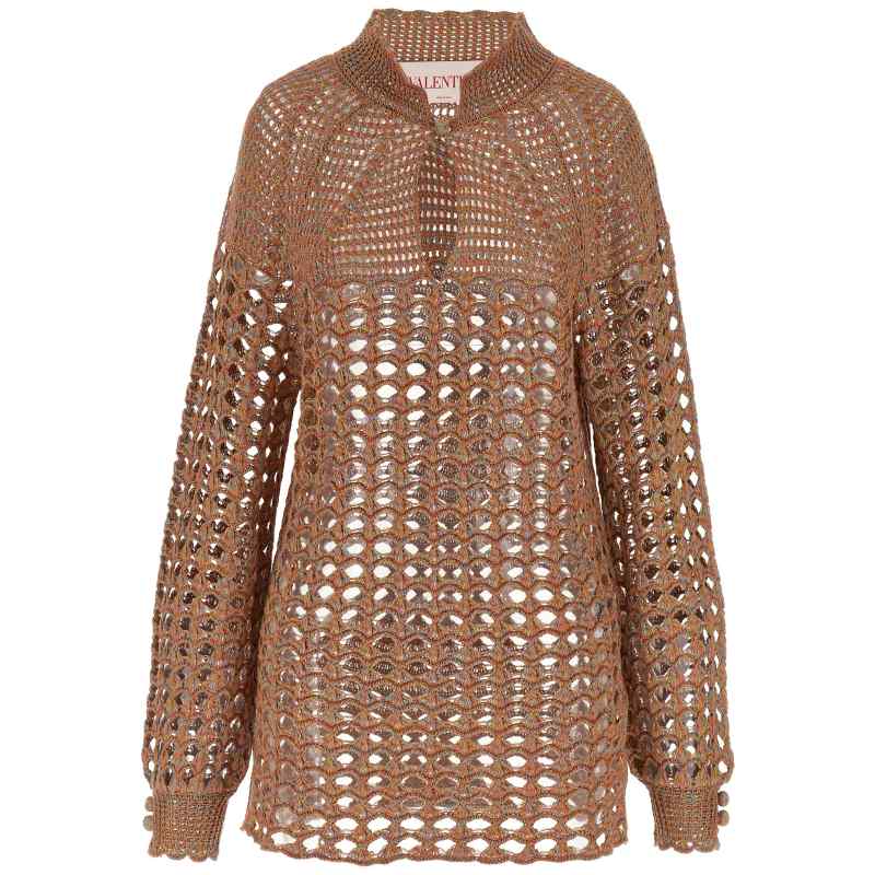 6V0KC34AAUTAH2_01_M_2025-03-31T08-59-14.909Z Valentino Garavani Openwork Sweater