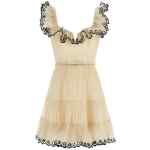 Zimmermann Embroidered Frilled Mini Dress