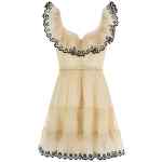 Zimmermann Embroidered Frilled Mini Dress