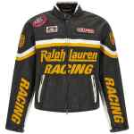 Polo Ralph Lauren Leather Biker Jacket With Patch