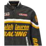 Polo Ralph Lauren Leather Biker Jacket With Patch