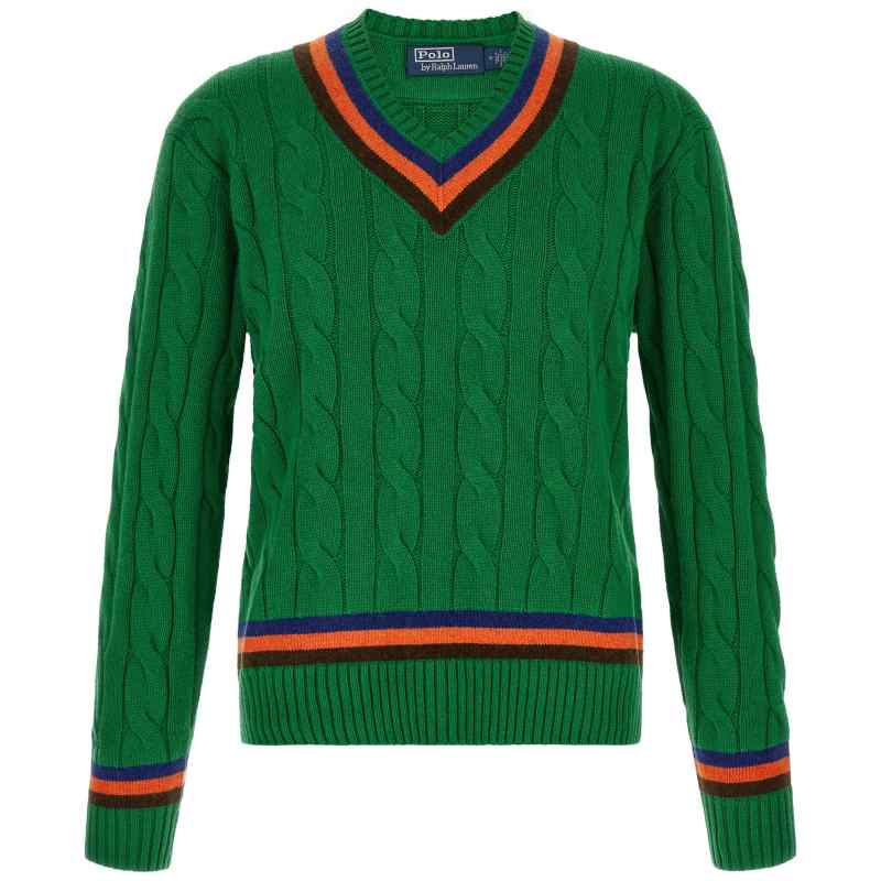 710B28814001_01_M_2026-08-24T09-21-51.398Z Polo Ralph Lauren V-knit With Cable Pattern