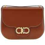 Ferragamo Double Gancini Closure Shoulder Bag