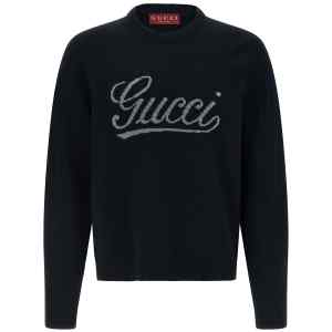 Gucci Logo Intarsia Sweater