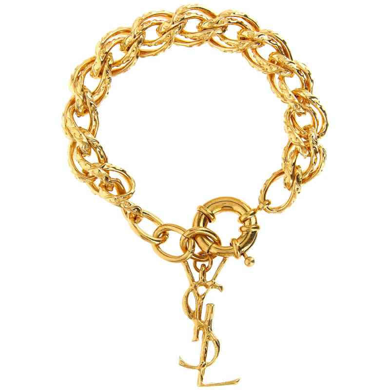 840629Y15008060_01_M_2026-08-06T08-06-42.224Z Saint Laurent String Chain Bracelet