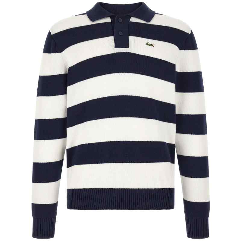 AH0488HHW_01_M_2026-08-27T08-43-13.266Z Lacoste Striped Pulover With Polo Collar