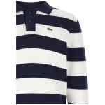 Lacoste Striped Pulover With Polo Collar