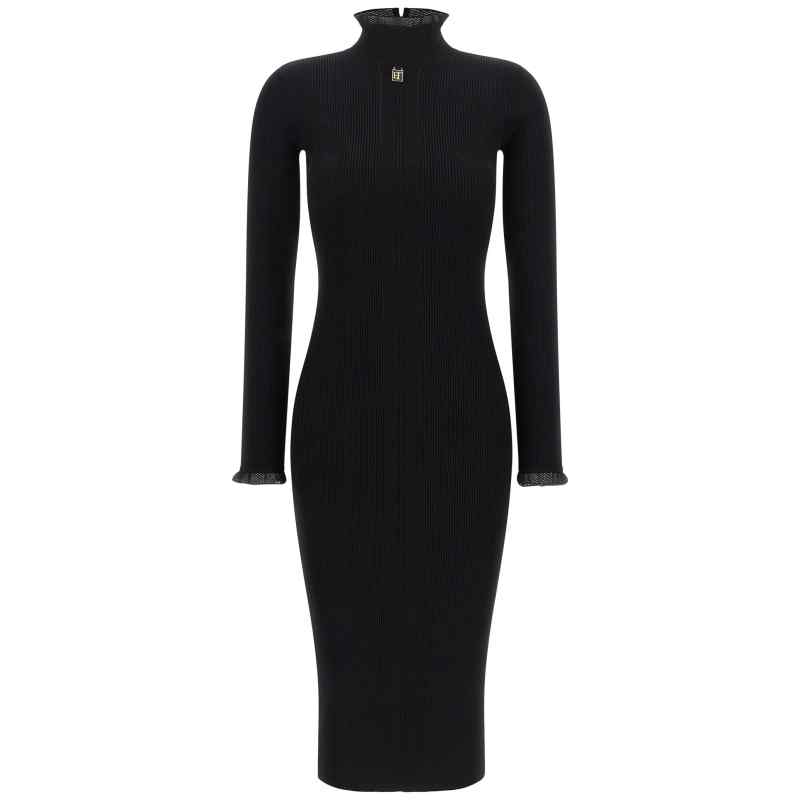 AM21B66E2110_01_M_2026-07-30T09-09-04.555Z Elisabetta Franchi Ribbed Knit Dress