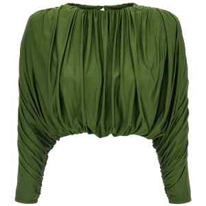 Self-Portrait Short Top With Ripples