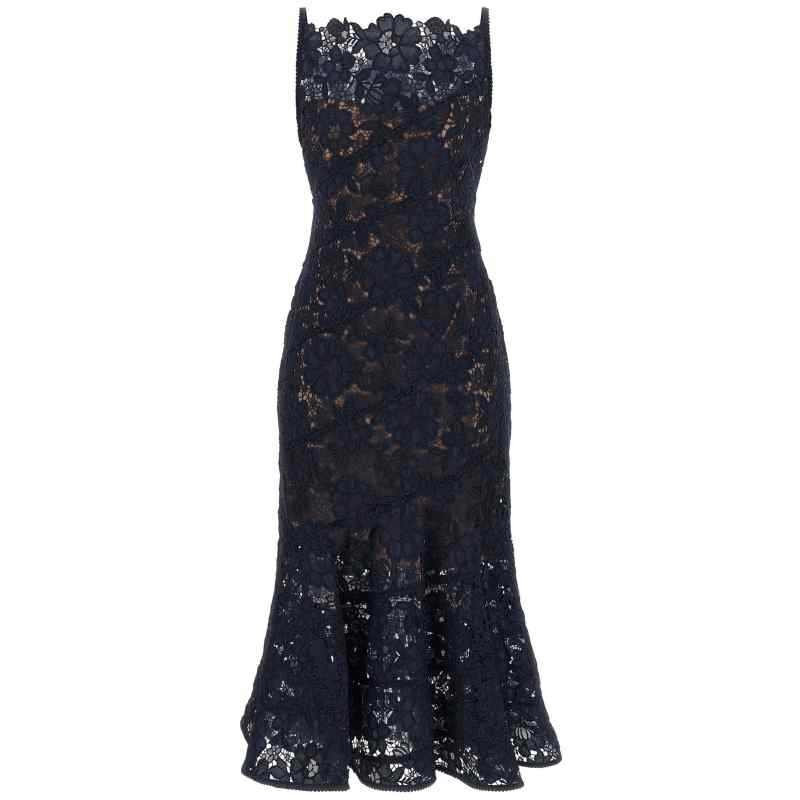 Self-Portrait Spiral Lace Lace Dress