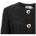 Self-Portrait Bouclé Fur Jacket
