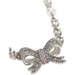 Self-Portrait Crystal Pearl Bow Necklace