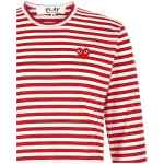 Comme Des Garçons Play Striped T-shirt With Heart Patch