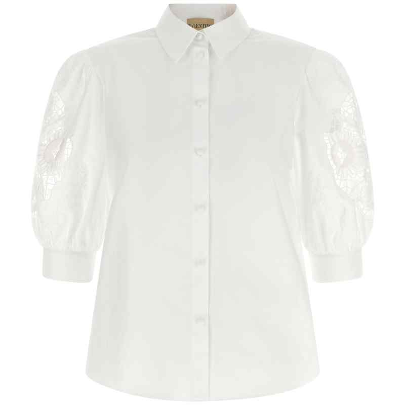 B3AA0H65A6001_01_M_2026-07-08T08-02-09.503Z Valentino Garavani Macramé Insert Shirt