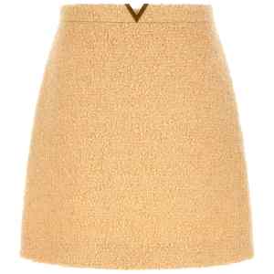 Valentino Garavani V Gold Skirt