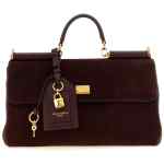 Dolce & Gabbana Medium Suede My Sicily Handbag
