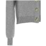 Balmain Sculpture Button Crew Neck Cardigan