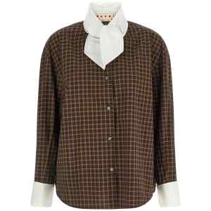 Marni Scarf Collar Shirt